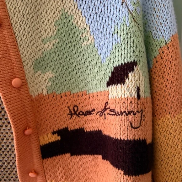 House of Sunny Button Up Cropped Cardigan - Picture 4 of 4